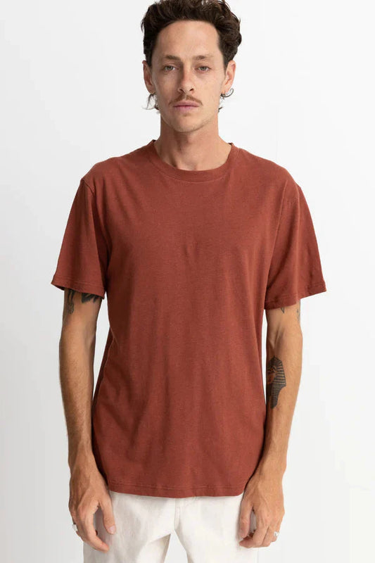 Linen T-Shirt Brick